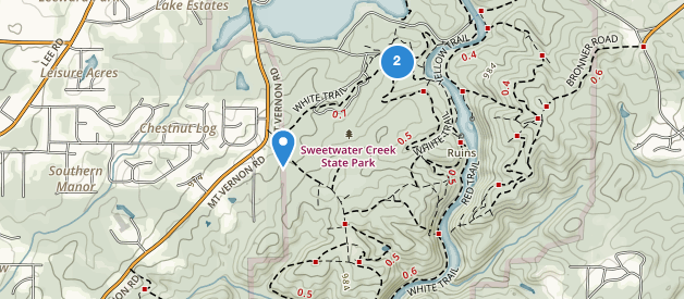 29 Sweetwater Creek Trail Map - Maps Database Source