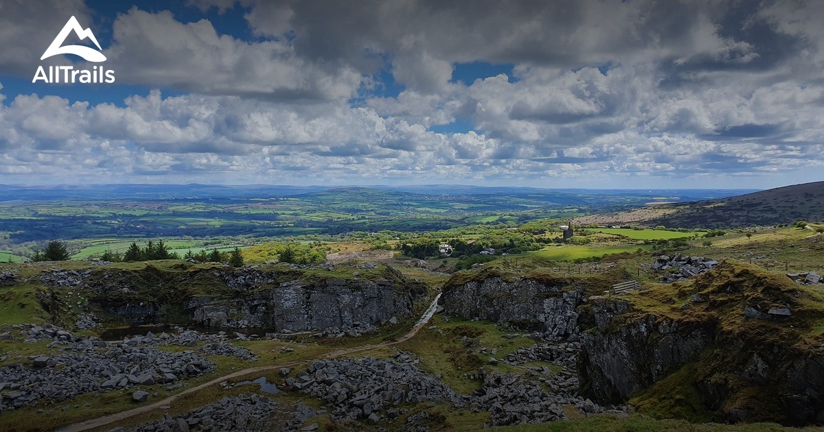 Disused quarry on Bodmin Moor, It was very wild and windy o…