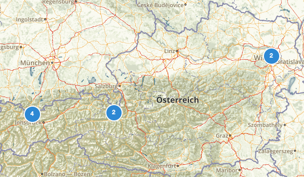 trail locations for Austria
