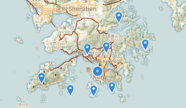 trail locations for Hong Kong