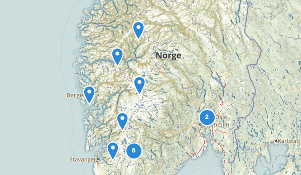 trail locations for Norway