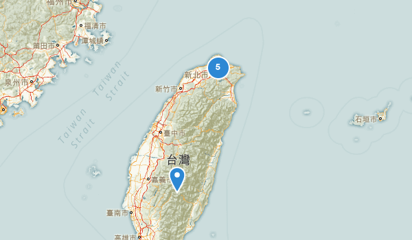 trail locations for Taiwan