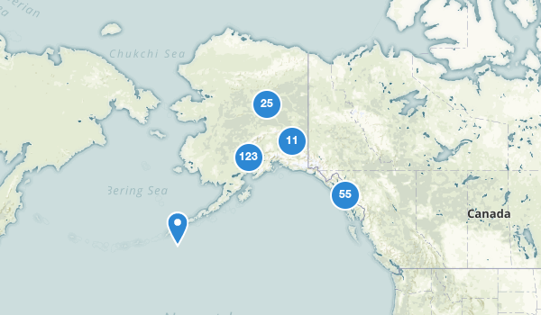 trail locations for Alaska