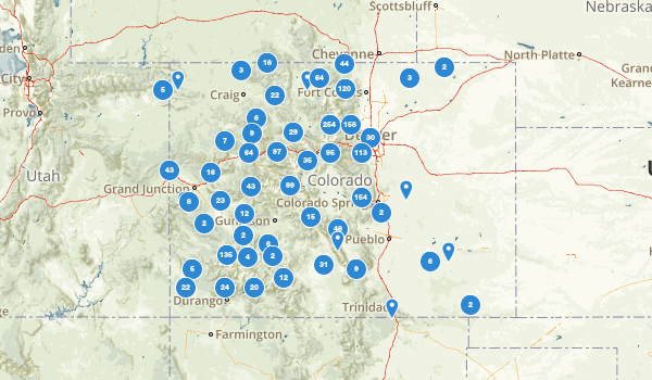 trail locations for Colorado
