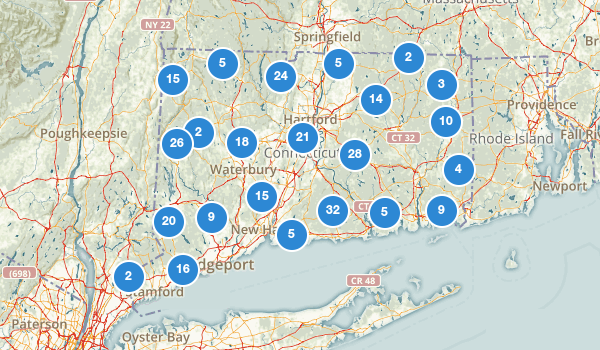 trail locations for Connecticut