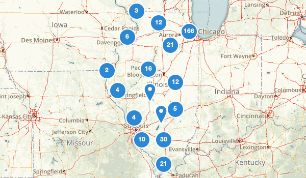 trail locations for Illinois