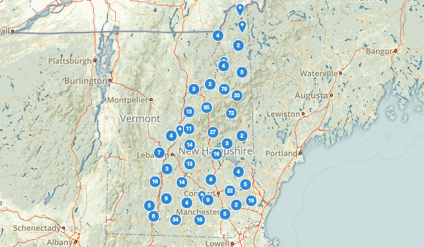 trail locations for New Hampshire