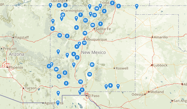 trail locations for New Mexico