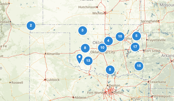 trail locations for Oklahoma