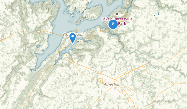 trail locations for Albertville, Alabama