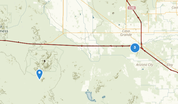 trail locations for Casa Grande, Arizona