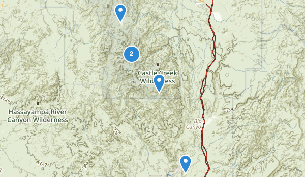 trail locations for Crown King, Arizona