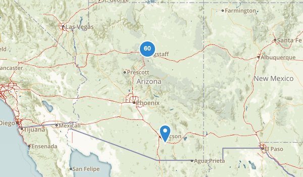 trail locations for Flagstaff, Arizona