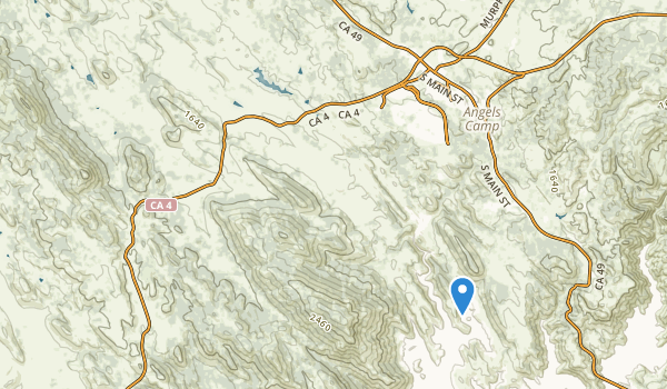 trail locations for Angels Camp, California
