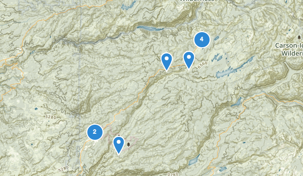 trail locations for Arnold, California