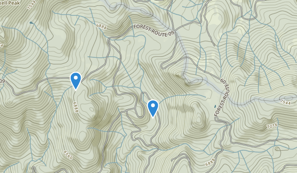 trail locations for Calpine, California