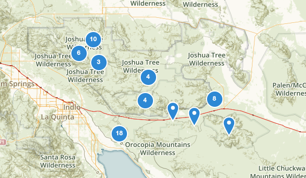 trail locations for Desert Center, California