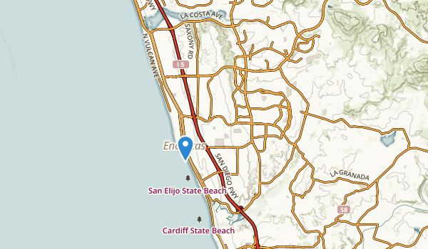 trail locations for Encinitas, California