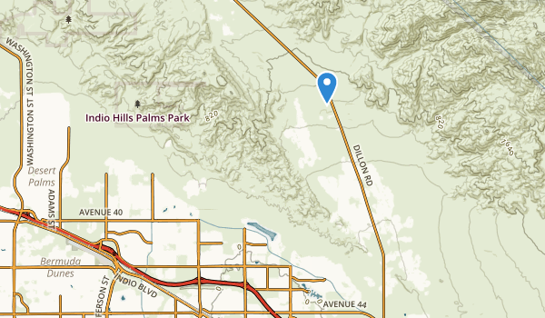 trail locations for Indio, California