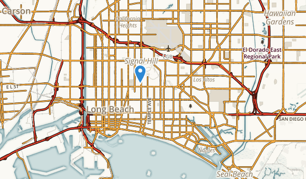 trail locations for Signal Hill, California
