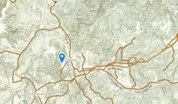 trail locations for Sonora, California