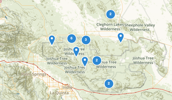trail locations for Twentynine Palms, California