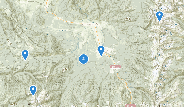 trail locations for Fraser, Colorado