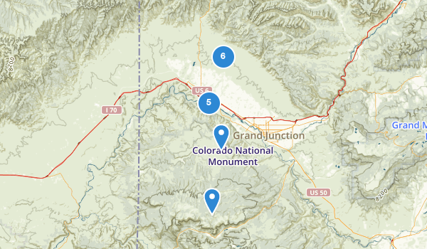 trail locations for Fruita, Colorado