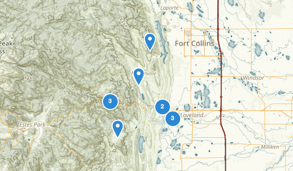 trail locations for Loveland, Colorado