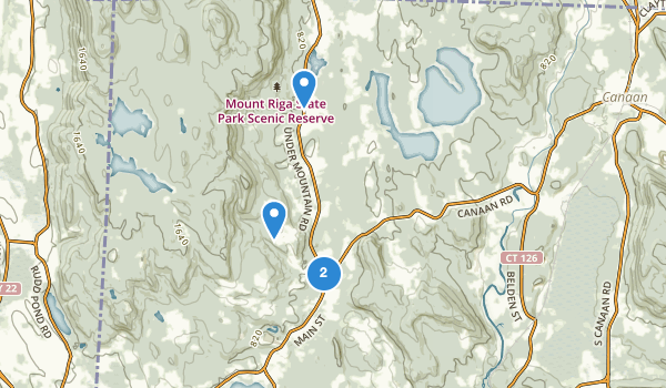 trail locations for Salisbury, Connecticut