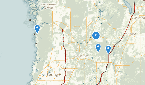 trail locations for Brooksville, Florida