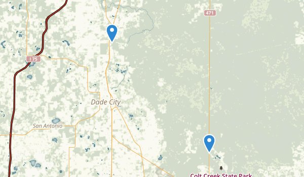 trail locations for Dade City, Florida