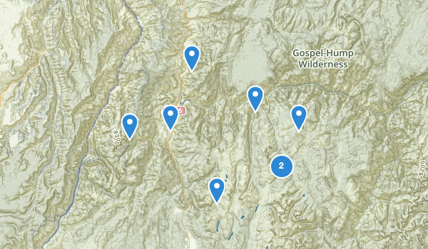 trail locations for Riggins, Idaho