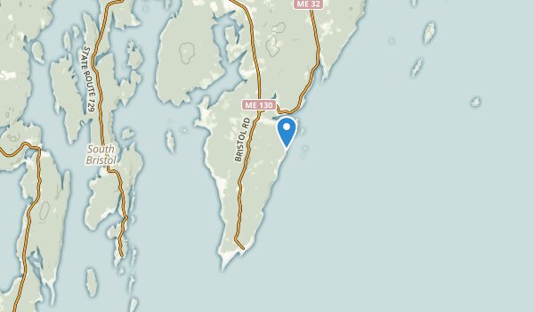 trail locations for New Harbor, Maine