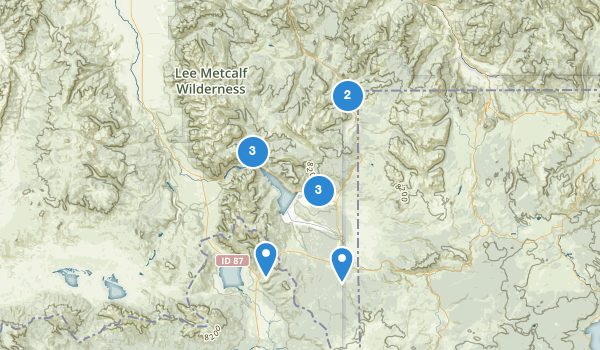 trail locations for West Yellowstone, Montana