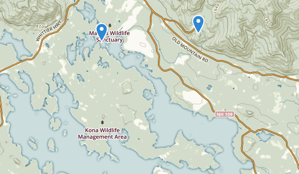 trail locations for Moultonborough, New Hampshire