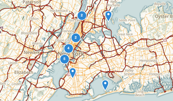 trail locations for New York, New York
