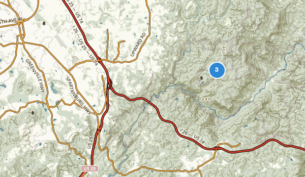 trail locations for Flat Rock, North Carolina