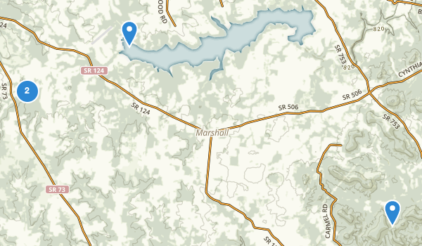 trail locations for Hillsboro, Ohio