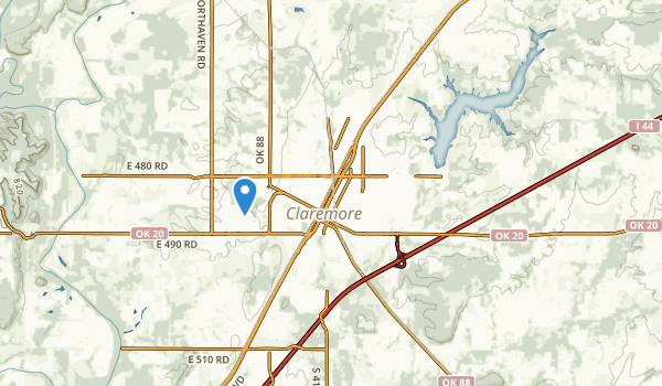 trail locations for Claremore, Oklahoma