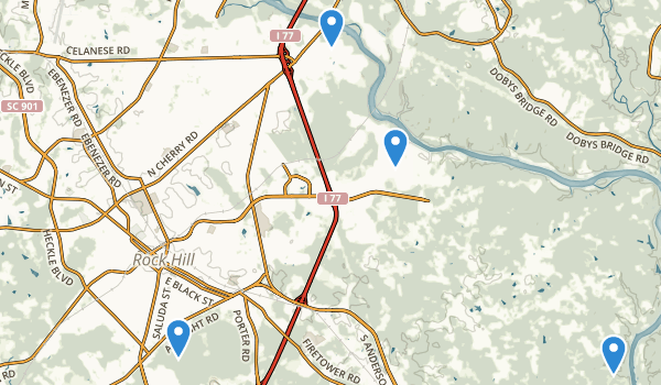 trail locations for Rock Hill, South Carolina