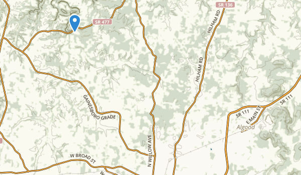 trail locations for Cookeville, Tennessee