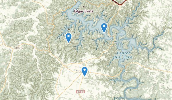 trail locations for Smithville, Tennessee