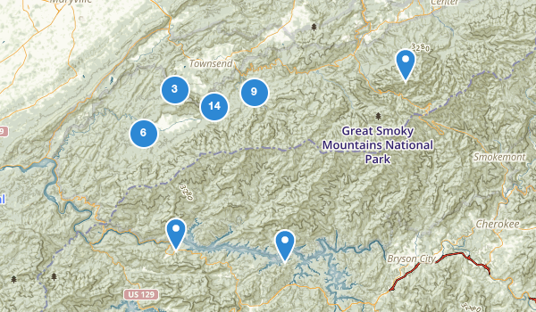 trail locations for Townsend, Tennessee