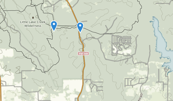 trail locations for Montgomery, Texas