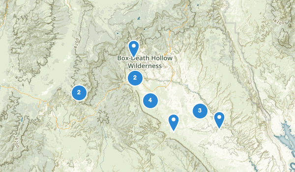 trail locations for Escalante, Utah