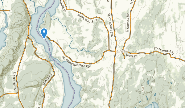 trail locations for Orwell, Vermont