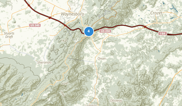 trail locations for Afton, Virginia