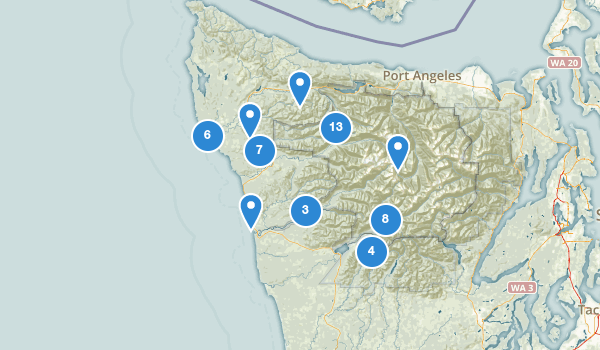 trail locations for Forks, Washington