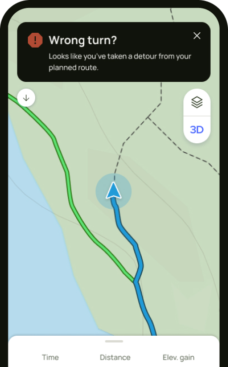 Off Route Notification Welcome | AllTrails